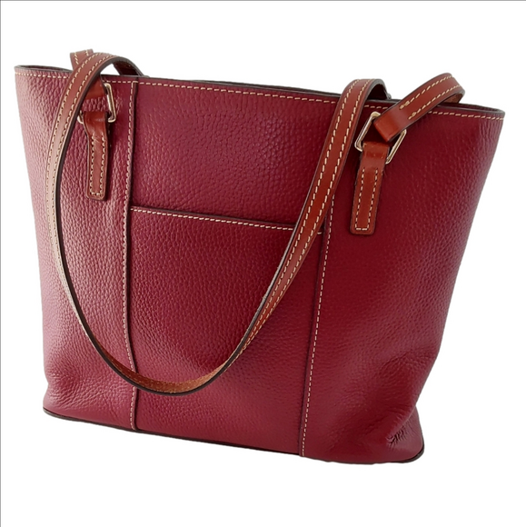 Dooney & Bourke Lexington Bordeaux Pebble Leather Purse - Picture 3 of 16